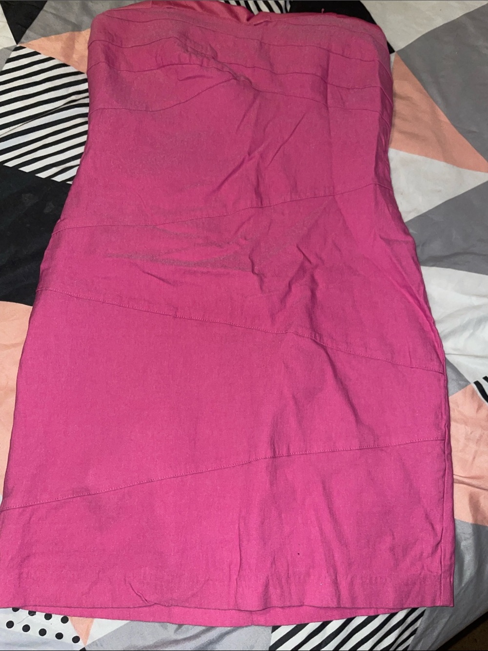 Charlotte Russe Hot Pink Strapless Mini Skirt